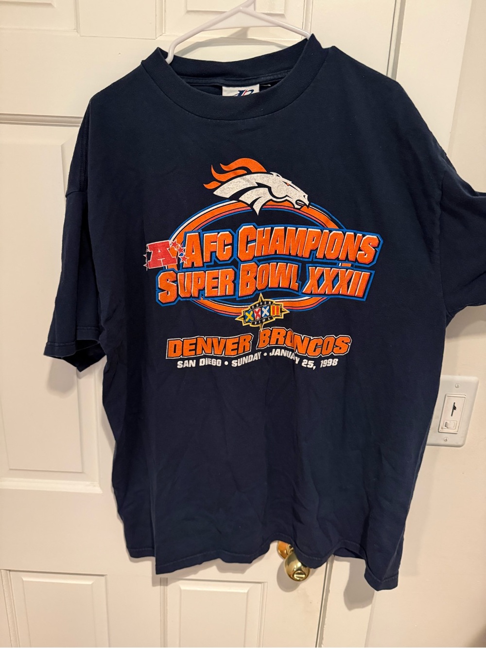 Vintage Denver Broncos Super Bowl Tee (SB XXXII 1998)